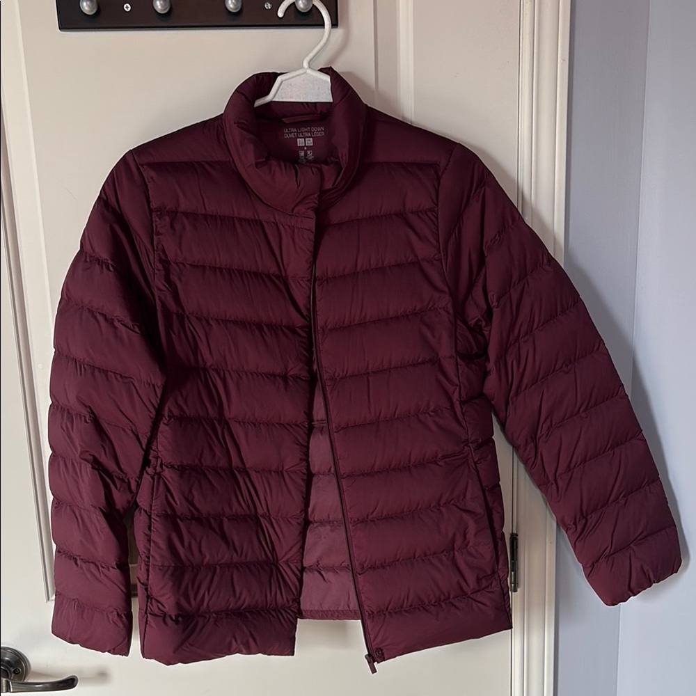 Burgundy Puffer Jacket